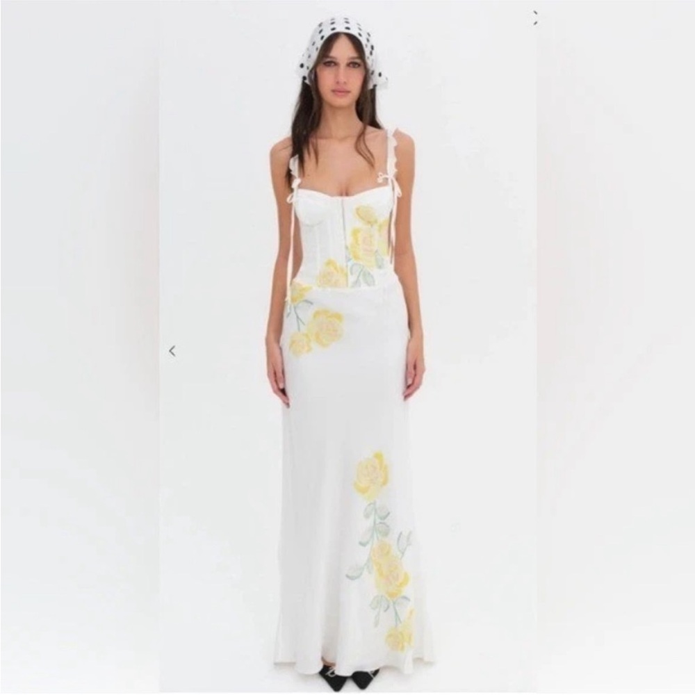 For Love & Lemons Silky Corset Dress